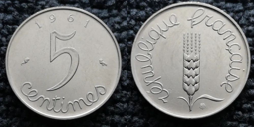 5 centimes Épi – 1961