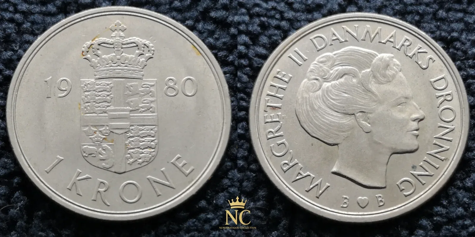1 krone - Margrethe II – 1980